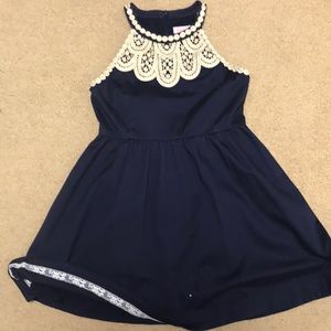 Girls navy and gold Lilly Pulitzer dress Size 12